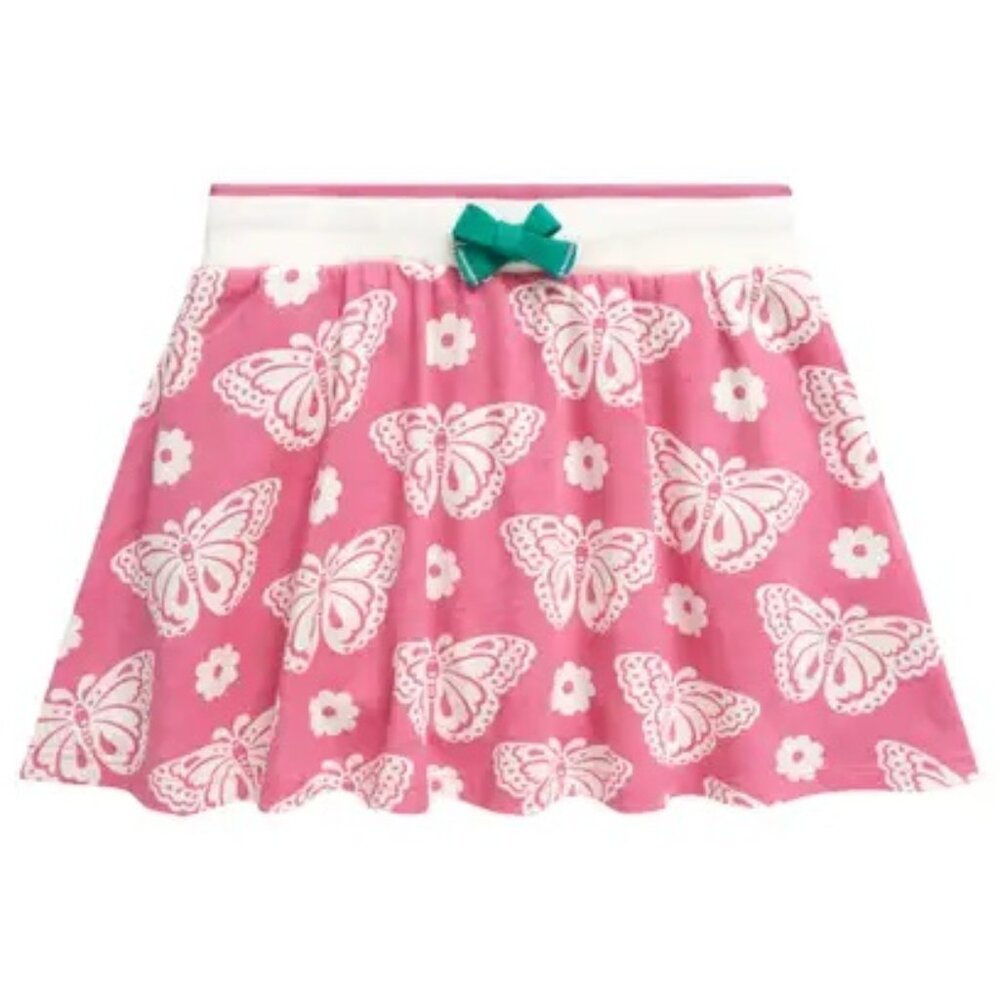 NWT Mini Boden Fun Pink Butterflies Skort 4/5Y